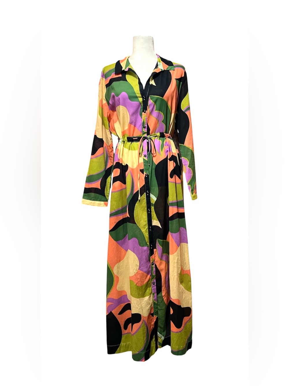GRACE & MILA Paris Long Sleeve Multicolor Dress